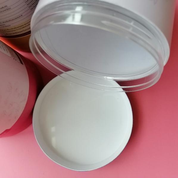 Embalagem em pó de proteína em embalagem de papel de carbono em embelezamento de fábrica