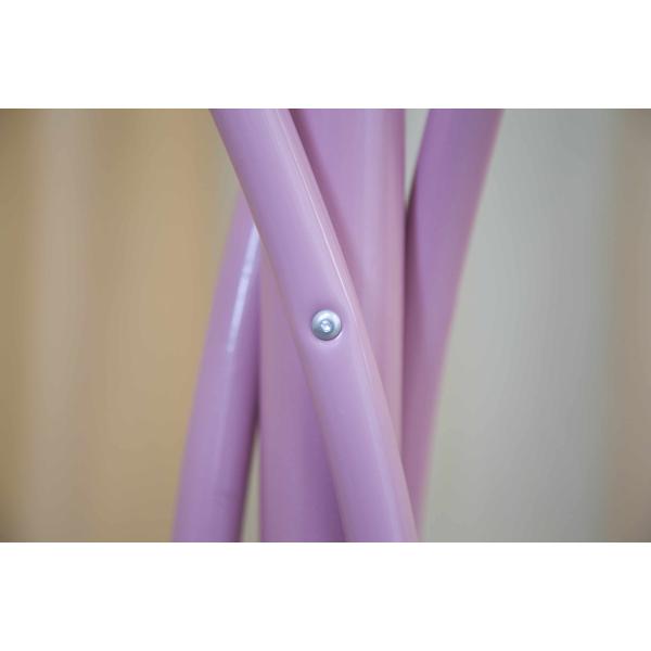 Pink Metal Entryway Coat Rack With Umbrella Stand , 2.8kg Bedroom Jacket Hanger Stand