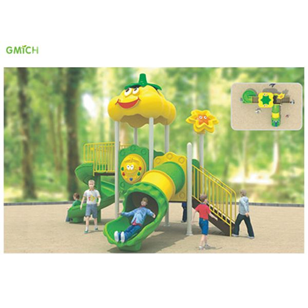 Funny Compact Outdoor Play Structure Customized City Park Small Play Set