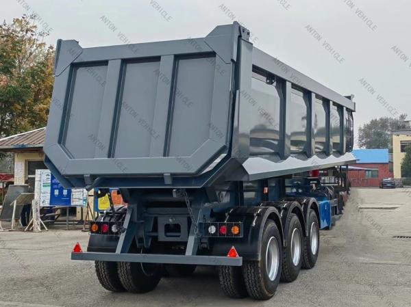Heavy Duty Hydraulic 3 Axle Dump Truck Semi Trailer Tipping Truck Trailer 9t Grade