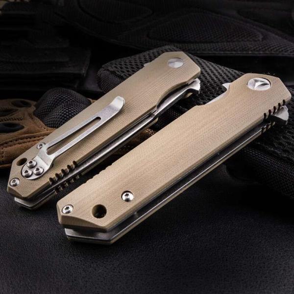 0.65ft 200mm Folding Pocket Knife Wood Handle Anti Erosion For  Camping