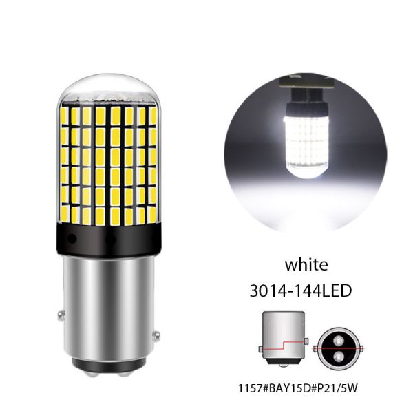 High Brightness 1157 LED Brake Light Bulb Multi Color Output For Enhanced Visibility