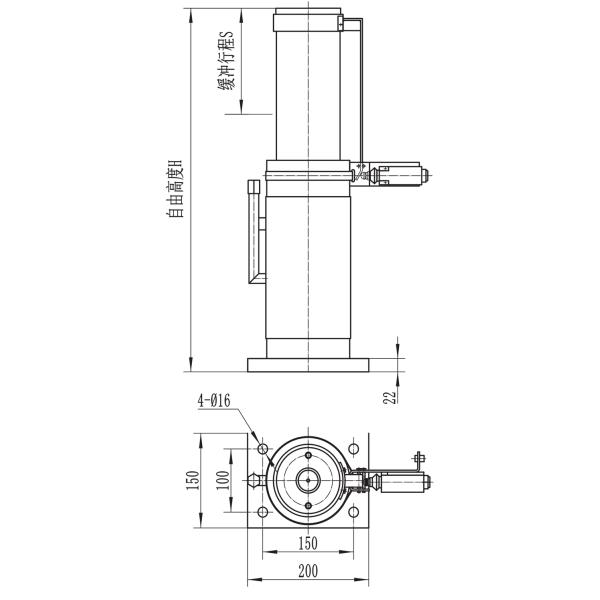 Elevator Safety Components Oil Buffers For Safe And Controlled Deceleration In Overspeed