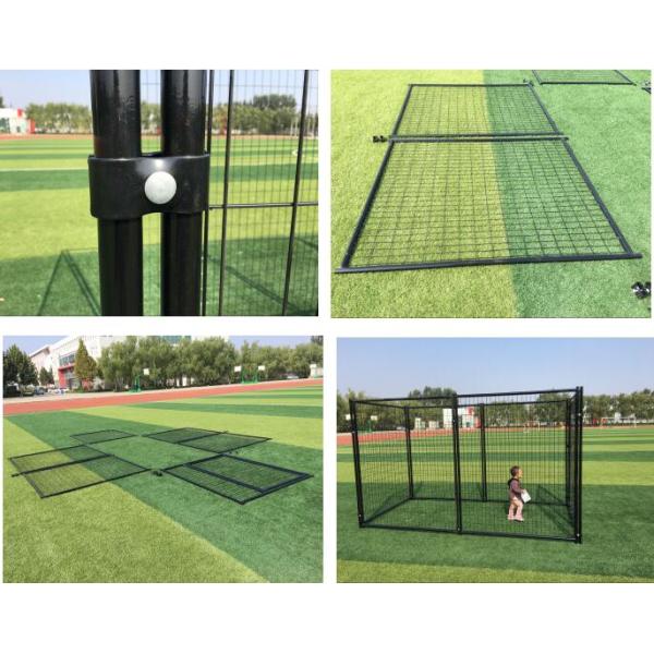 Low Carbon Steel Wire Chain Link Dog Kennel / Outdoor Dog Enclosures