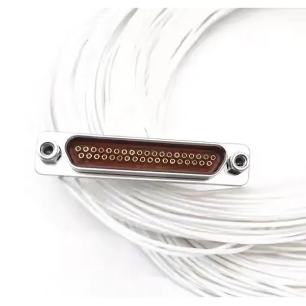 J30j-37zkp 37-Pin Rectangular Connector Male and Female Plug Sockets with Wires.