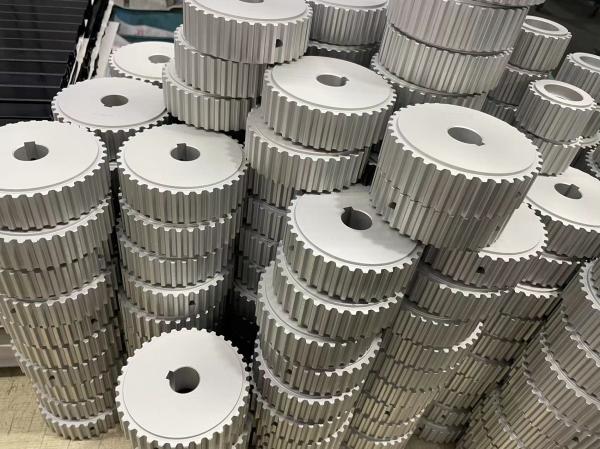 Partes de maquinaria fazendo à máquina de alumínio 6061 da roda de engrenagem do CNC da elevada precisão
