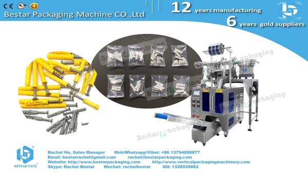 Bolts counting packaging machine with automatic replenishment elevator