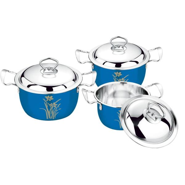 2020 hot selling 16/18/20  3pcs and 4pcs stainless steel 410cookware set &201#  cookware sets kitchenwares & kitchen pot