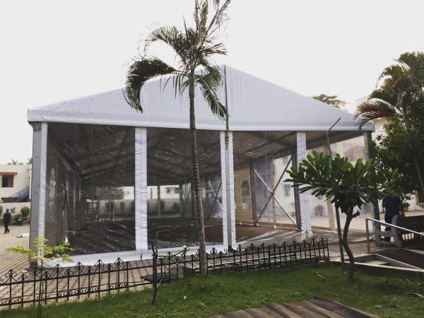 High Capacity Large Party Marquee Tent Weather Resistant With Eave Height 4m
