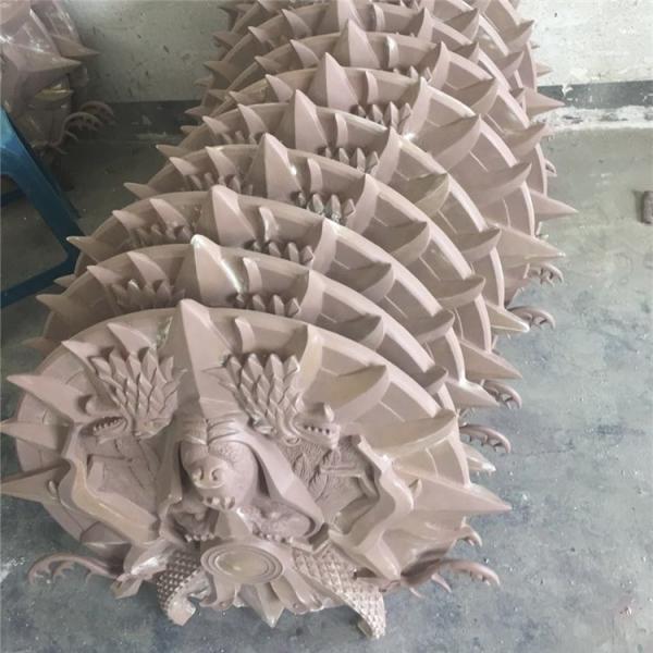 Handmade Resin Wolf Shield For Window Display Decoration