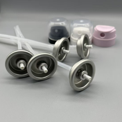 One Inch Aerosol Valve for Powder-Based Dry Shampoo with Tinplate Construction