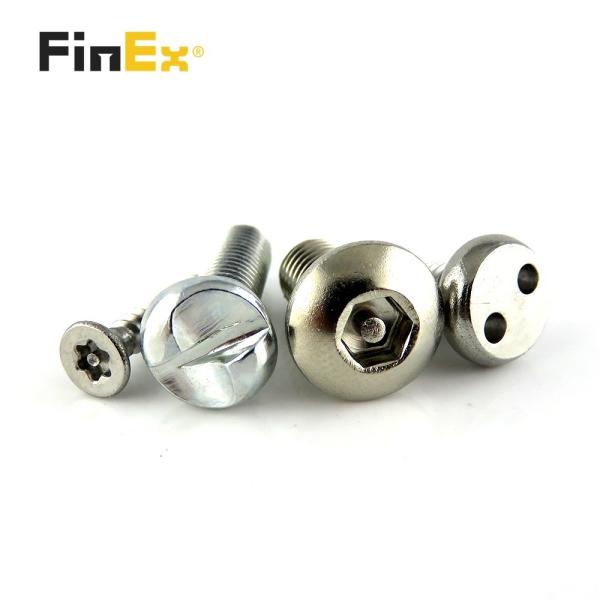 Parafusos de aço inoxidável torx pin cabeça do soquete de captura anti-roubo