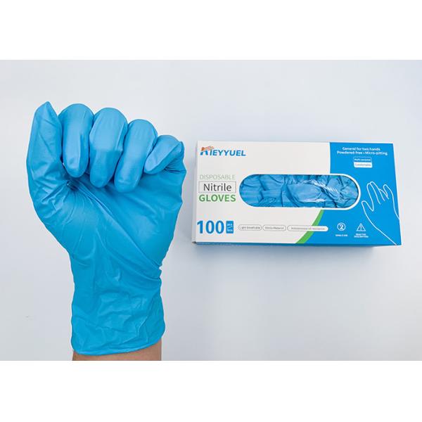 Disposible пудрит перчатки нитрила рассмотрения свободной безопасности с подгонянным цветом