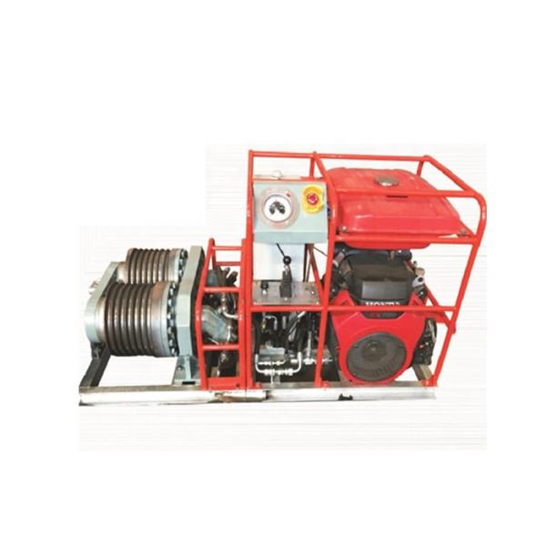 50KN Double Capstan Cable Pulling Machine 9KM/H