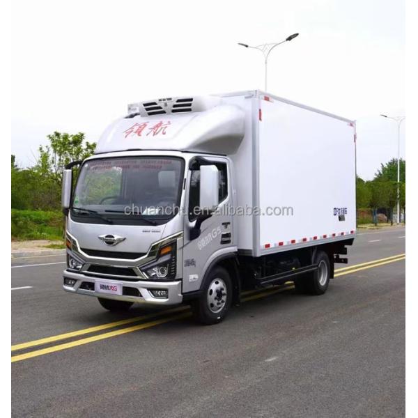 Camión frigorífico con motor diésel de 172 CV Foton 4X2, furgoneta de carga ligera con caja