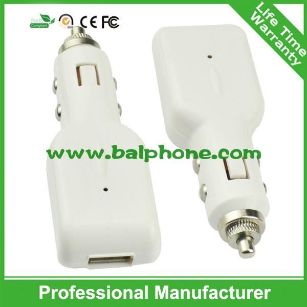 New Steel Ball Single Port Promotional Mini USB Car Charger with different colors