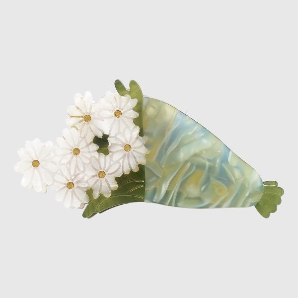 Creative design interesting acetate resin flower hairpin hair clip Daisy bouquet girls hairpin accessories