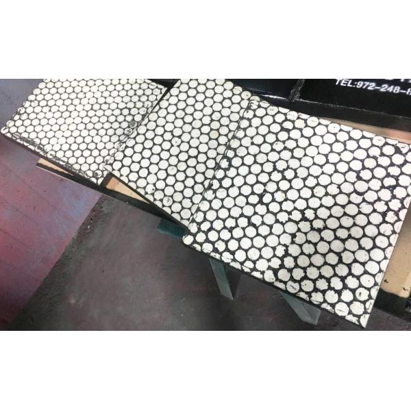 Revêtements en céramique en caoutchouc de extraction d'usage de revêtement d'alumine de ciment de place en céramique de sortilège