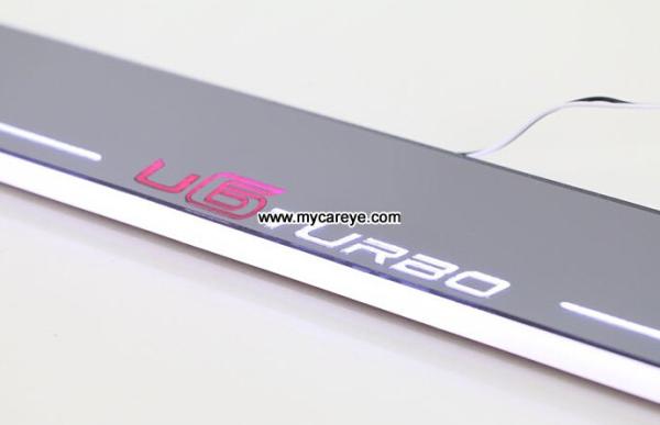 Luxgen U6 Turbo logo door light kit auto light sill door pedal for car