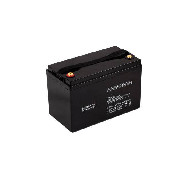 Maintenance Free 12V 100AH AGM Gel Battery with 15 Years Designed Life and High Rate Discharge