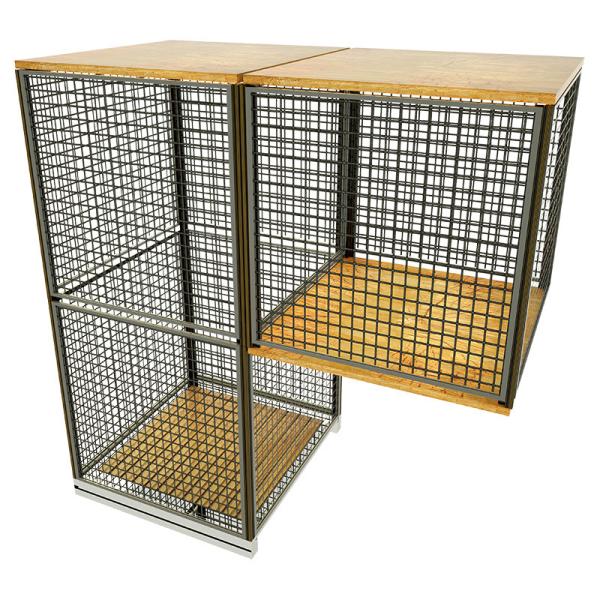 Металлическая домашняя клетка для домашних животных Алюминиевая сплав Дом для собак Клетка для собак