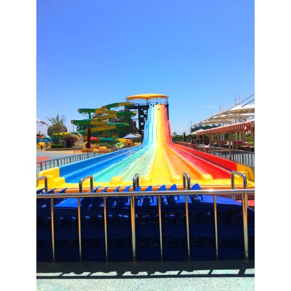 цвет высокоскоростных водных горок толщины 10mm голубой красный желтый