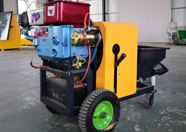 Diesel Mortar Spraying Machine / Cement Plaster Spray Machine With Wide Application