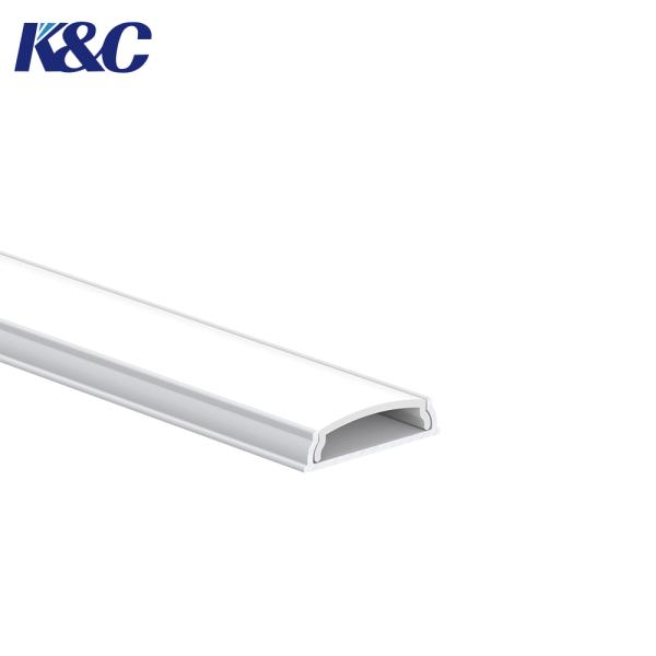 6063 T5 Aluminum LED Profile with Sandblasting Oxidation for LED Strips up to 12mm Width