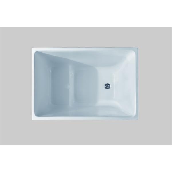 Décoration intérieure Europe moderne carré baignoire lisse et libre baignoire acrylique pur