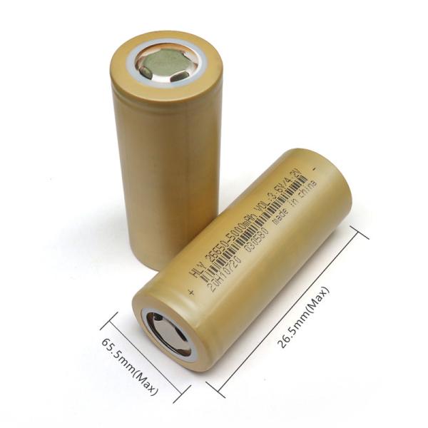 UN38.3 одобрило клетку батареи 5000mah иона 26650 3.6V Li для электрофонаря СИД
