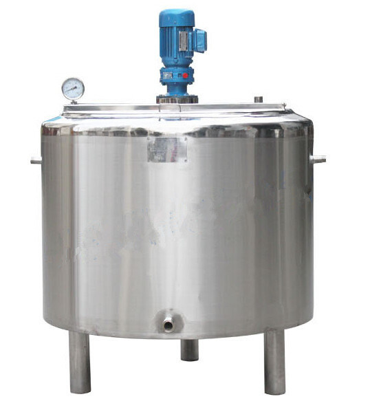 1500L Stainless Steel Insulated Liquid Mixing Tank Agitator Blending Vessel For Dairy Beverage Painting