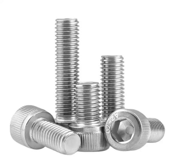 Boulons à main droite en argent de 12 mm / boulons à tête hexagonale 100 pièces pour une fixation sûre