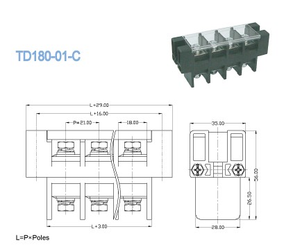 TD Series Through Panel Terminal Block