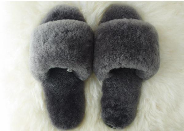 Sheep Wool Slippers Fashion LADIES SHEEPSKIN SCUFF Bedroom Slippers