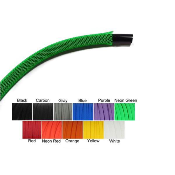 Plastic Braided Computer Cable Sleeves , Expandable Braided Cable Sleeving