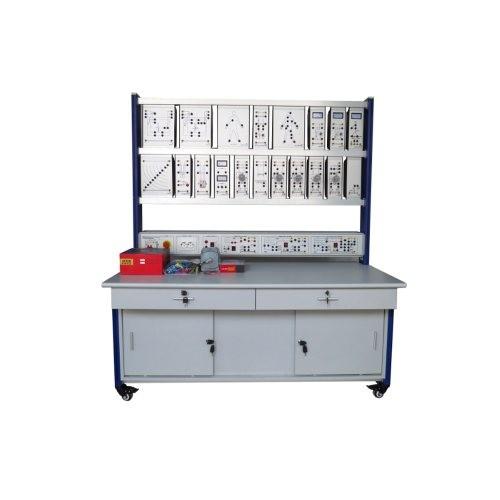 projetando o equipamento de ensino servo elétrico do laboratório da instalação que posiciona o banco de formação