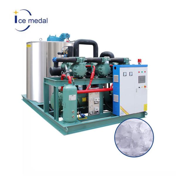 Automatic Rake Storage Dry Flake Ice Making Machine 4200 KG