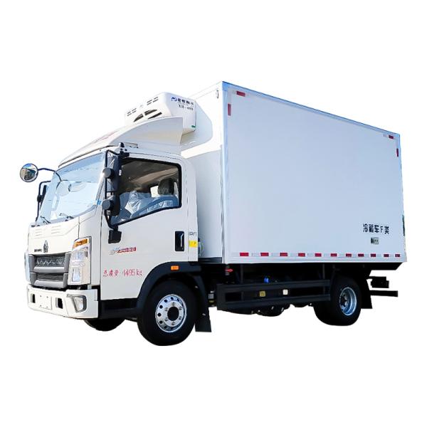 SINOTRUK Howo 5 Ton Refrigerator Truck Box Van for Meat and Fish Delivery Vehicle Temperature Range 2- -18