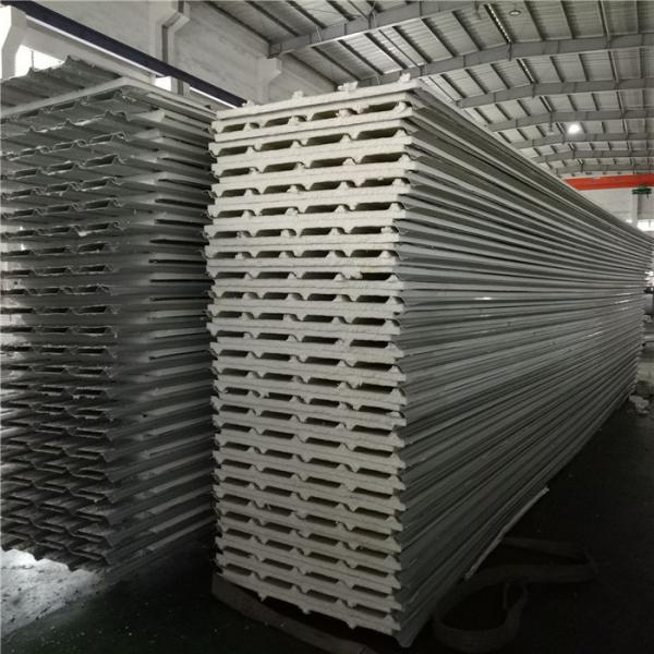 0.426mm single steel 30mm eps sandwich roof panel with silver paper for warehouse