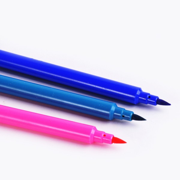 B2C Kids Drawing Color Set 12pcs Wholesale Fibre Tip Watercolor Markers