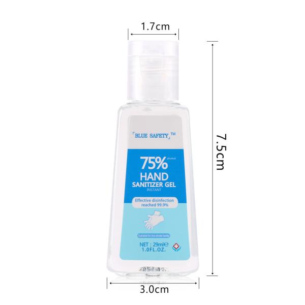 29ml Antiviral Hand Gel 75 Percent Alcohol Portable Disinfection Sanitizer