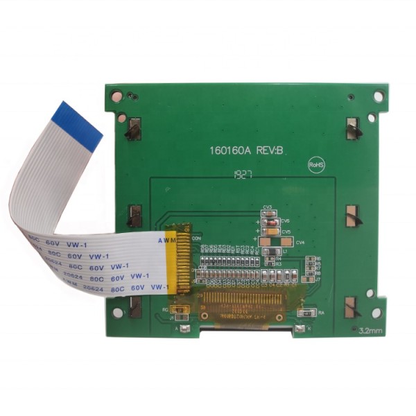 Hot sale 160160 lcd display black on white  COB 160x160 graphic dots matrix lcd module
