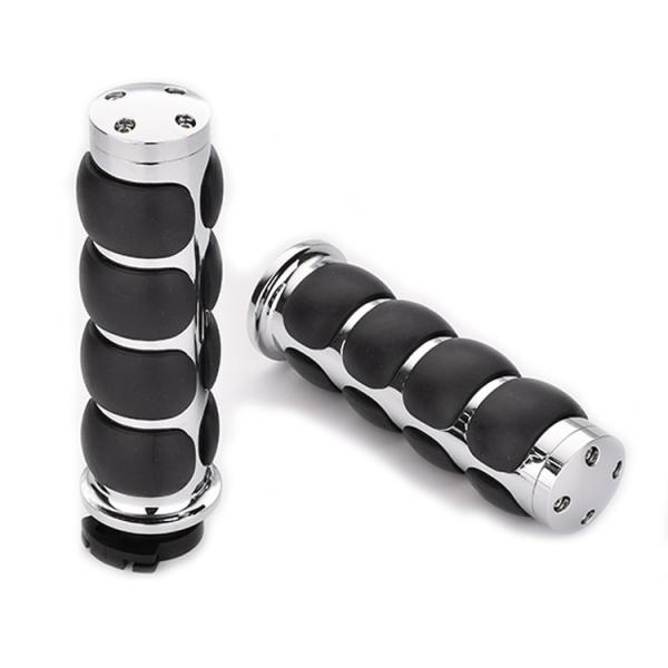 Replace/Repair Custom Chrome Zinc Alloy Hand Grips for Harley Davidson Motorcycle