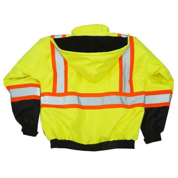 OEM Reflective Safety Jackets Reflective Work Jacket With Mesh Lining