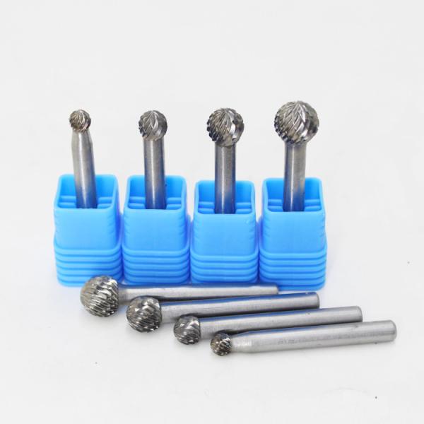 Tungsten Carbide Burr Bits 1/4 Inch Shank Diameter Packaged in Sturdy Cardboard Box