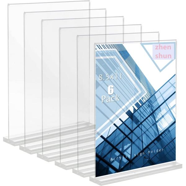 High quality Clear Table Menu Display Stand Desktop Display Stand Paper Holder Table Top Sign Holder Suitable for Restaurants
