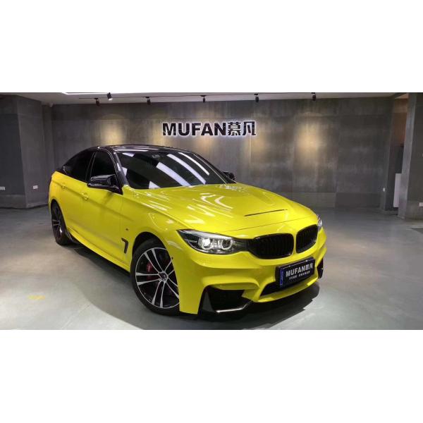 Material de plástico de PP F34 Serie 3 GT 320 330 328i Kit de carrocería F34 Actualizar M4 Estilo Frente y parachoques traseros