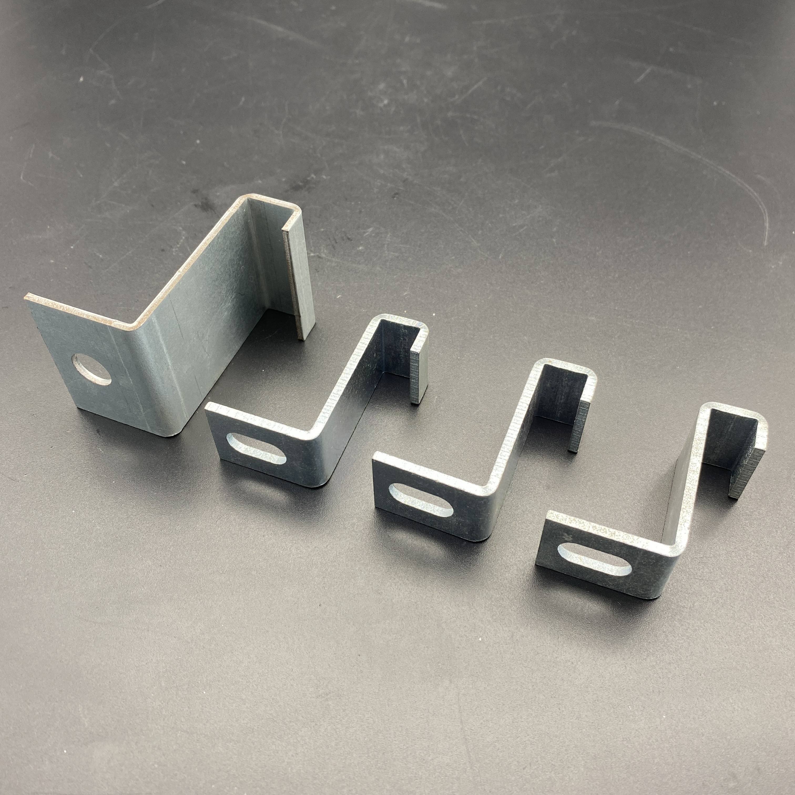 Metal Steel T Shape Black Strut Fitting Hardware Stamping Parts