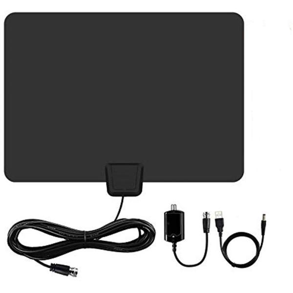 Black Durable High-Quality ABS Material IEC F male Connector Indoor HDTV Antenna