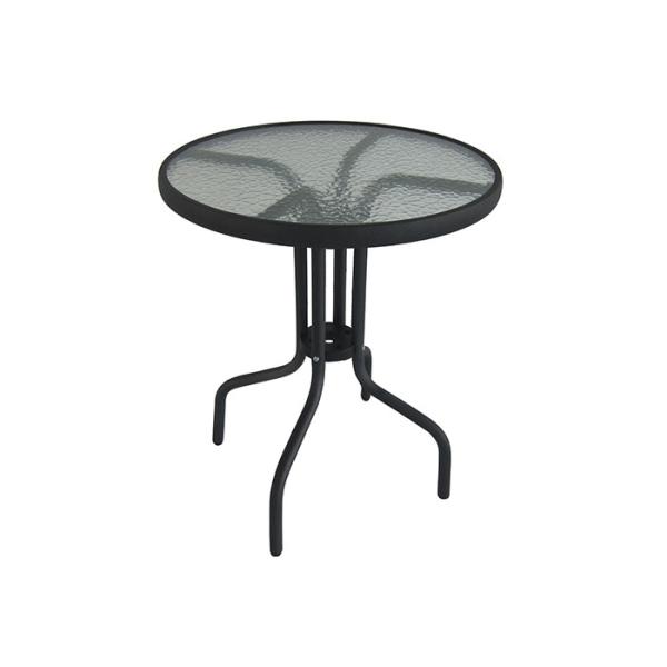 Waterproof Steel Frame Tempered Glass Outdoor Table EN581 Approved